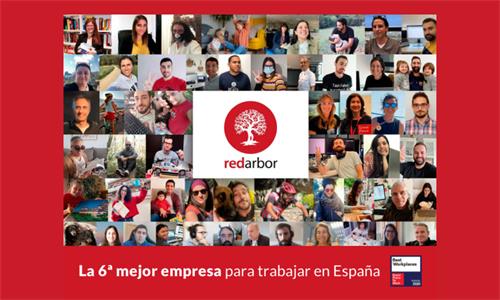 Redarbor 6ª mejor empresa para trabajar en España según Great Place to Work